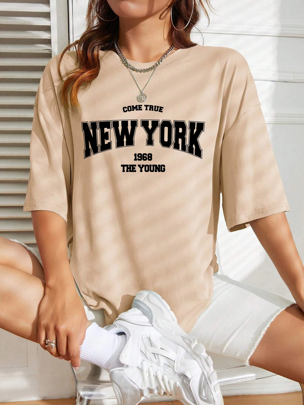 New York 1968 T-shirt i bomull