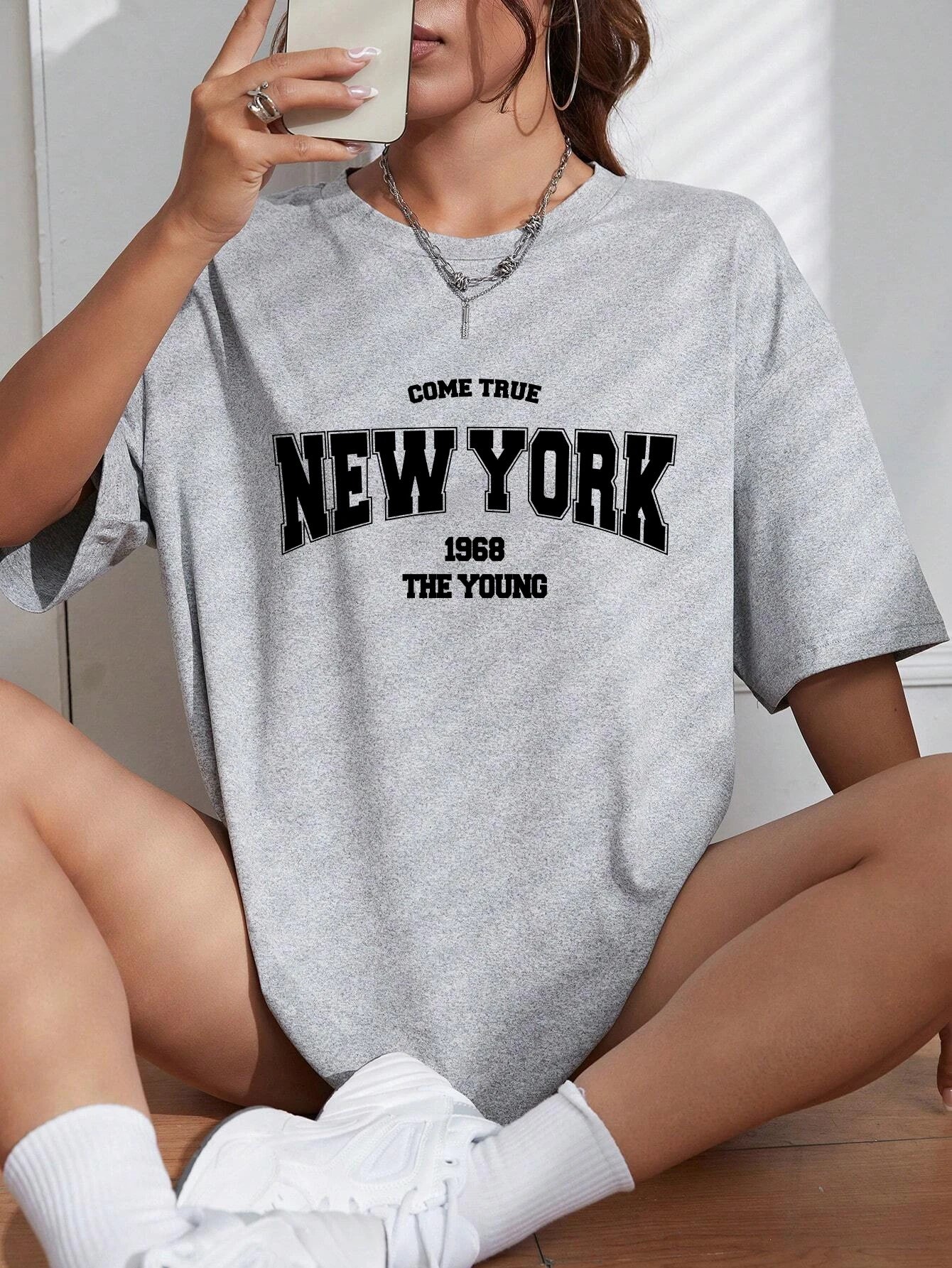 New York 1968 T-shirt i bomull