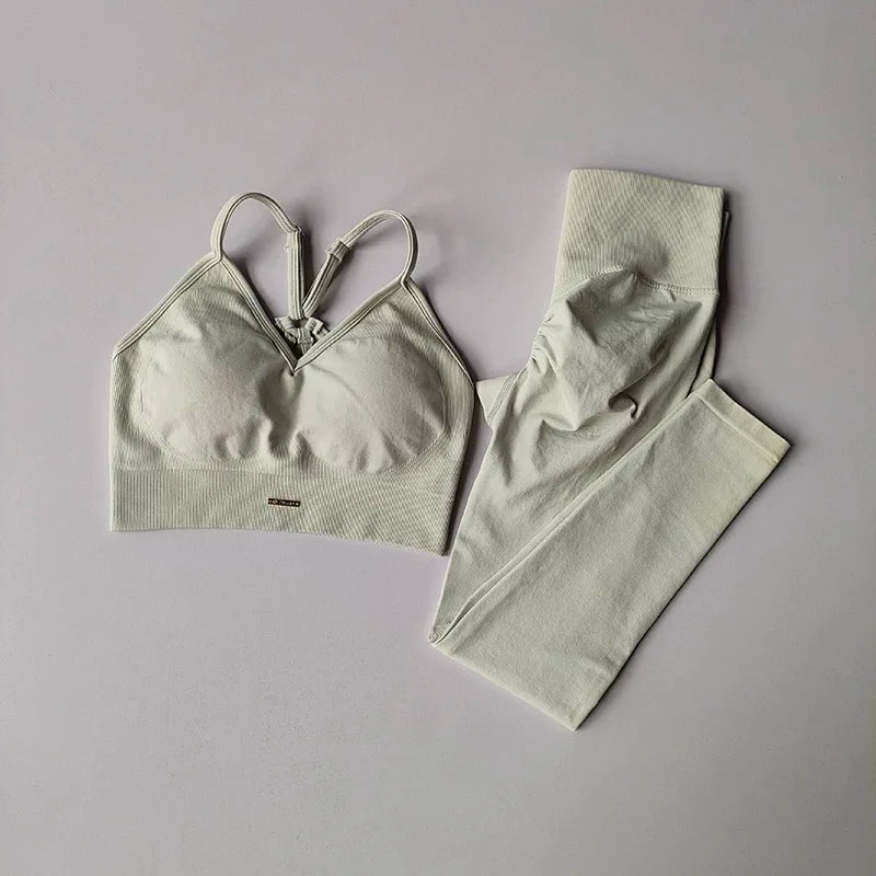 Träningskläder Dam Hög Midja | Peach Lift Yoga & Fitness Set