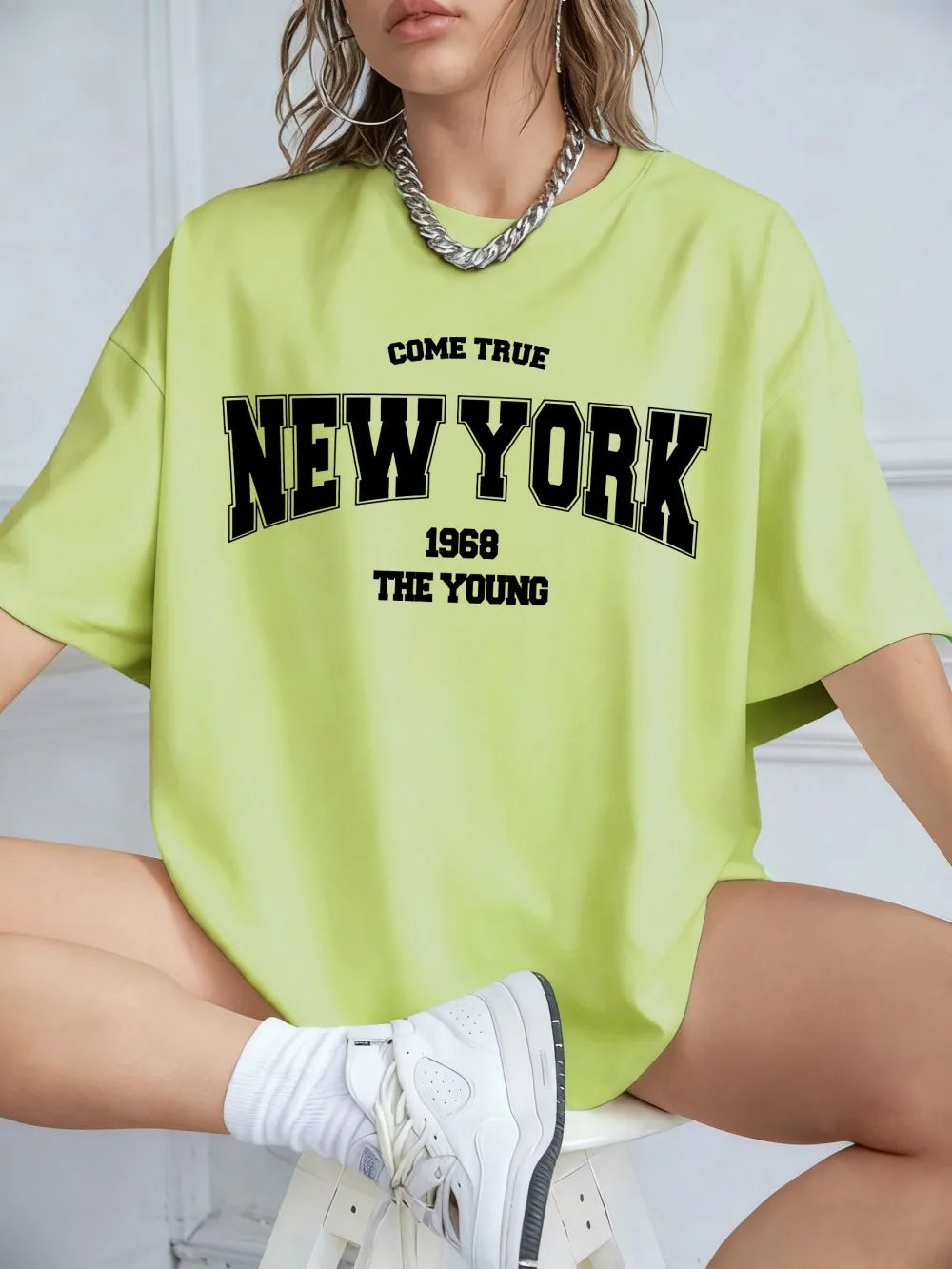 New York 1968 T-shirt i bomull