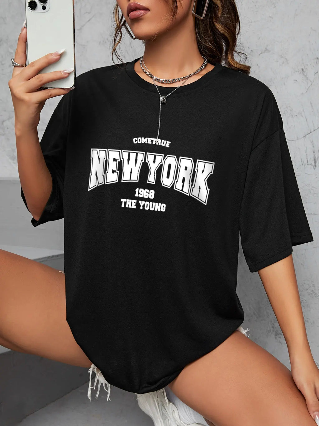 New York 1968 T-shirt i bomull
