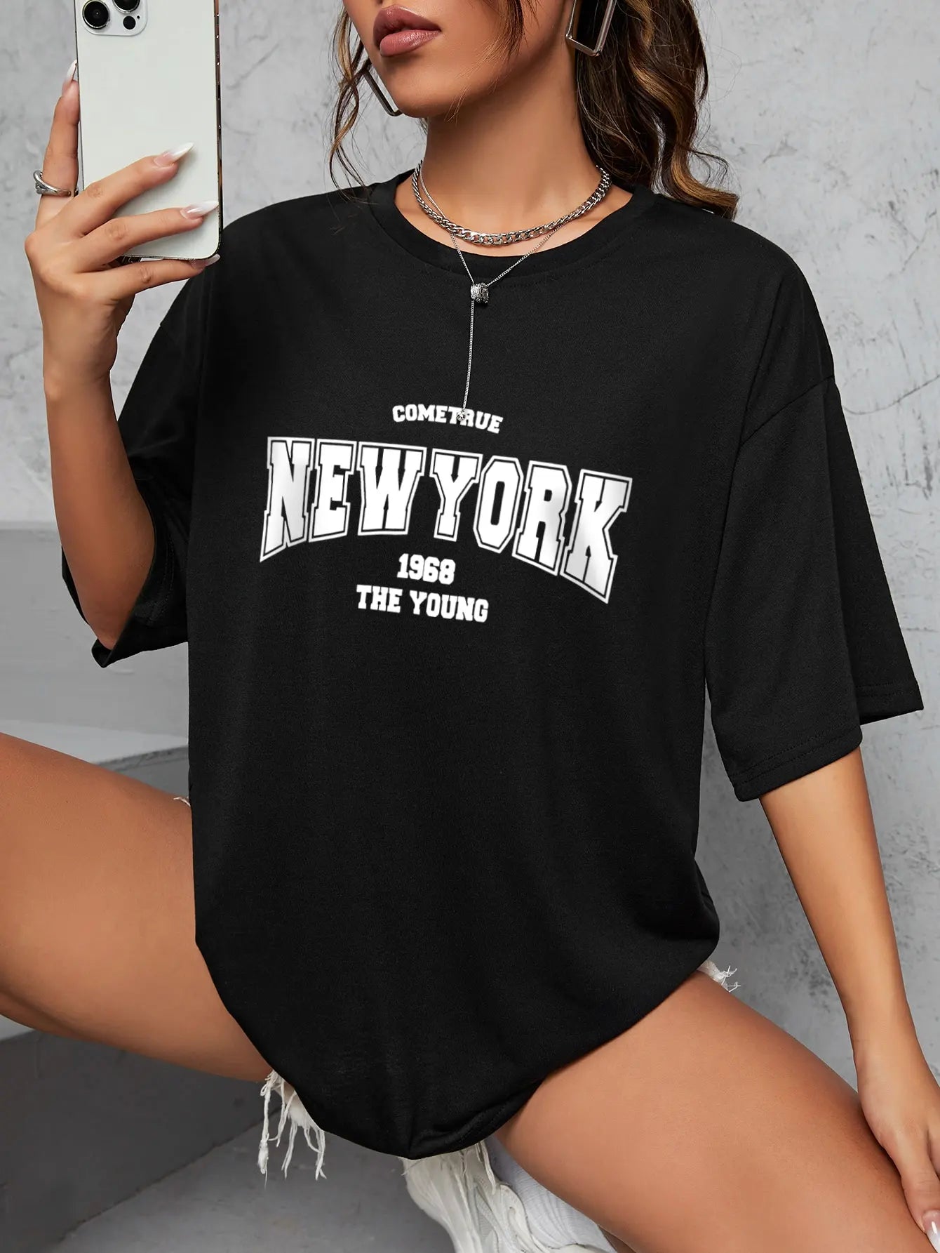 New York 1968 T-shirt i bomull