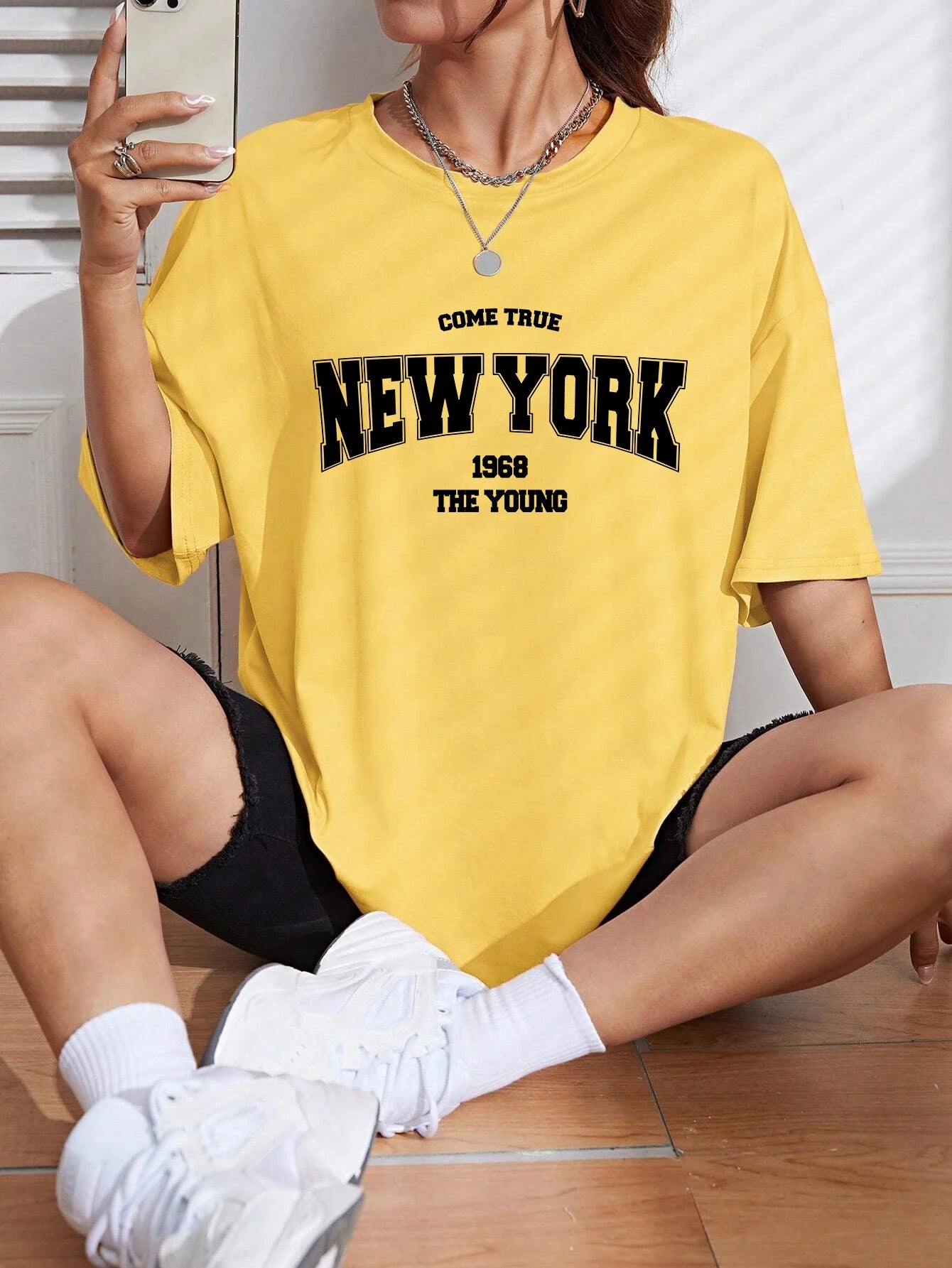 New York 1968 T-shirt i bomull