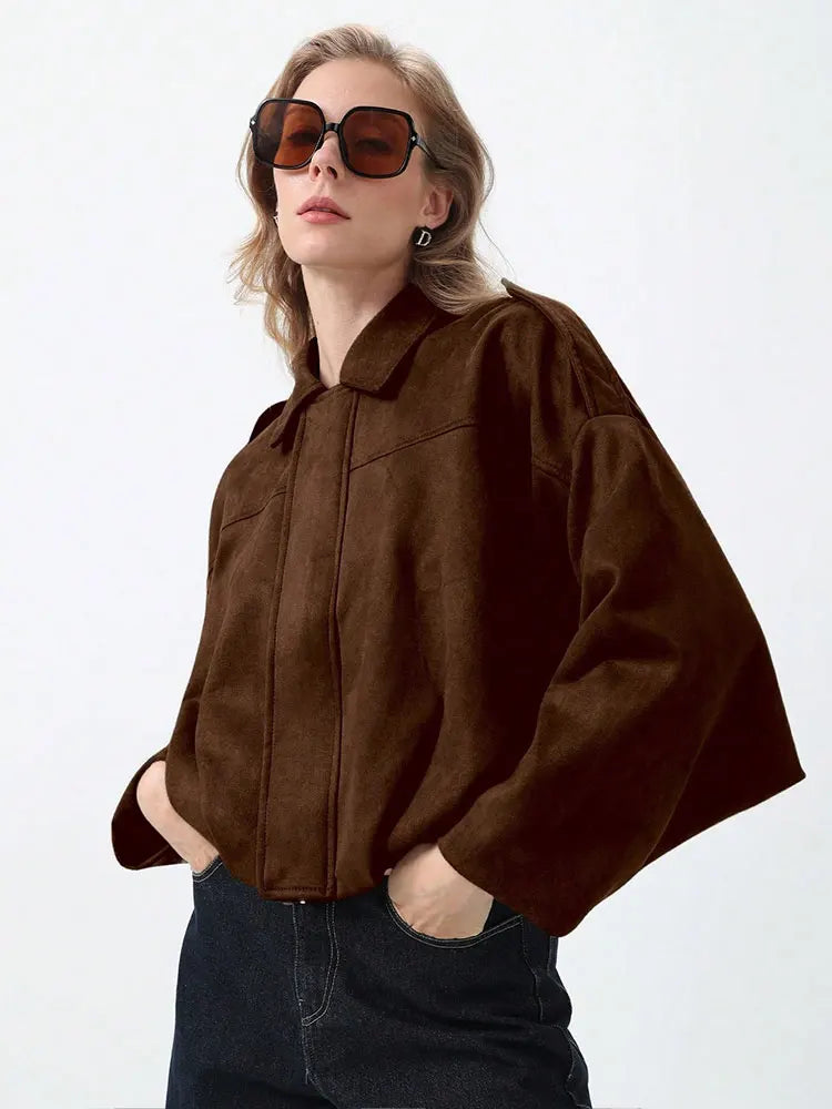 Bomberjacka Dam Mocka | Vintage Stil & Lös Passform