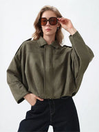 Bomberjacka Dam Mocka | Vintage Stil & Lös Passform