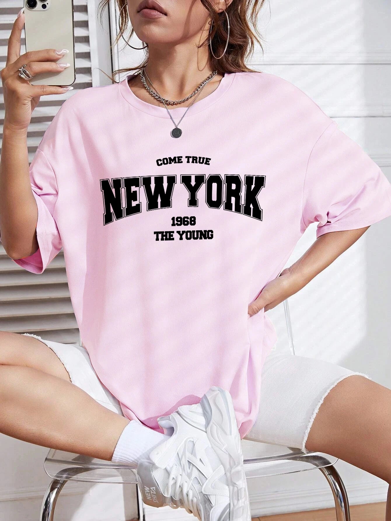 New York 1968 T-shirt i bomull