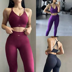 Träningskläder Dam Hög Midja | Peach Lift Yoga & Fitness Set