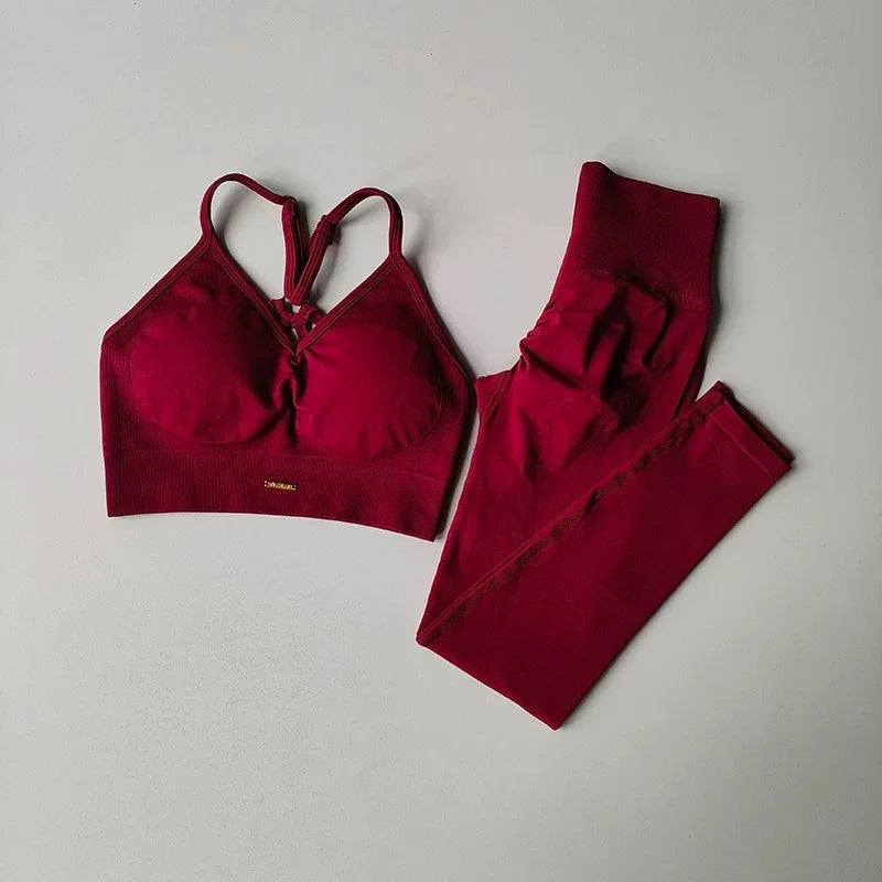 Träningskläder Dam Hög Midja | Peach Lift Yoga & Fitness Set