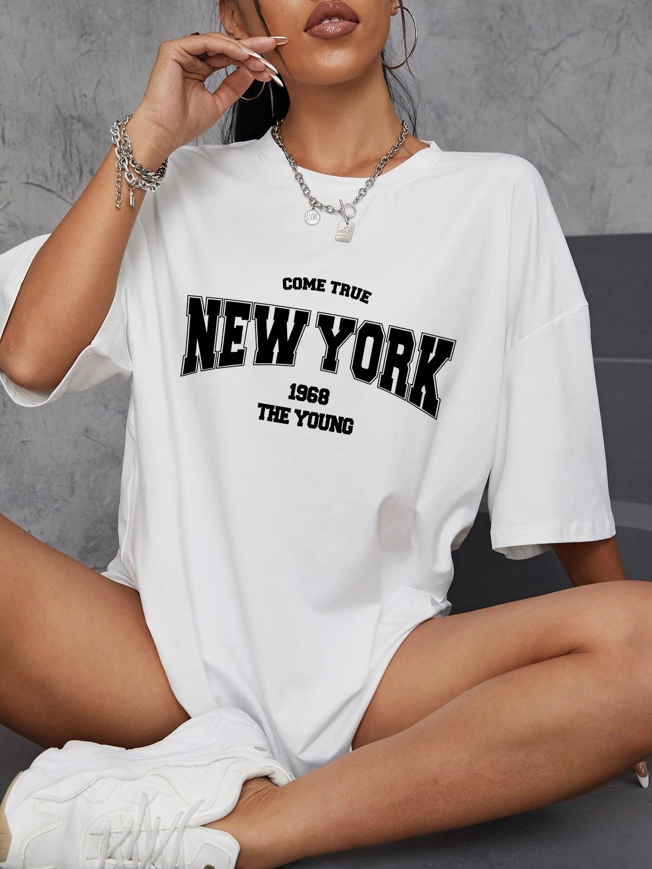 New York 1968 T-shirt i bomull