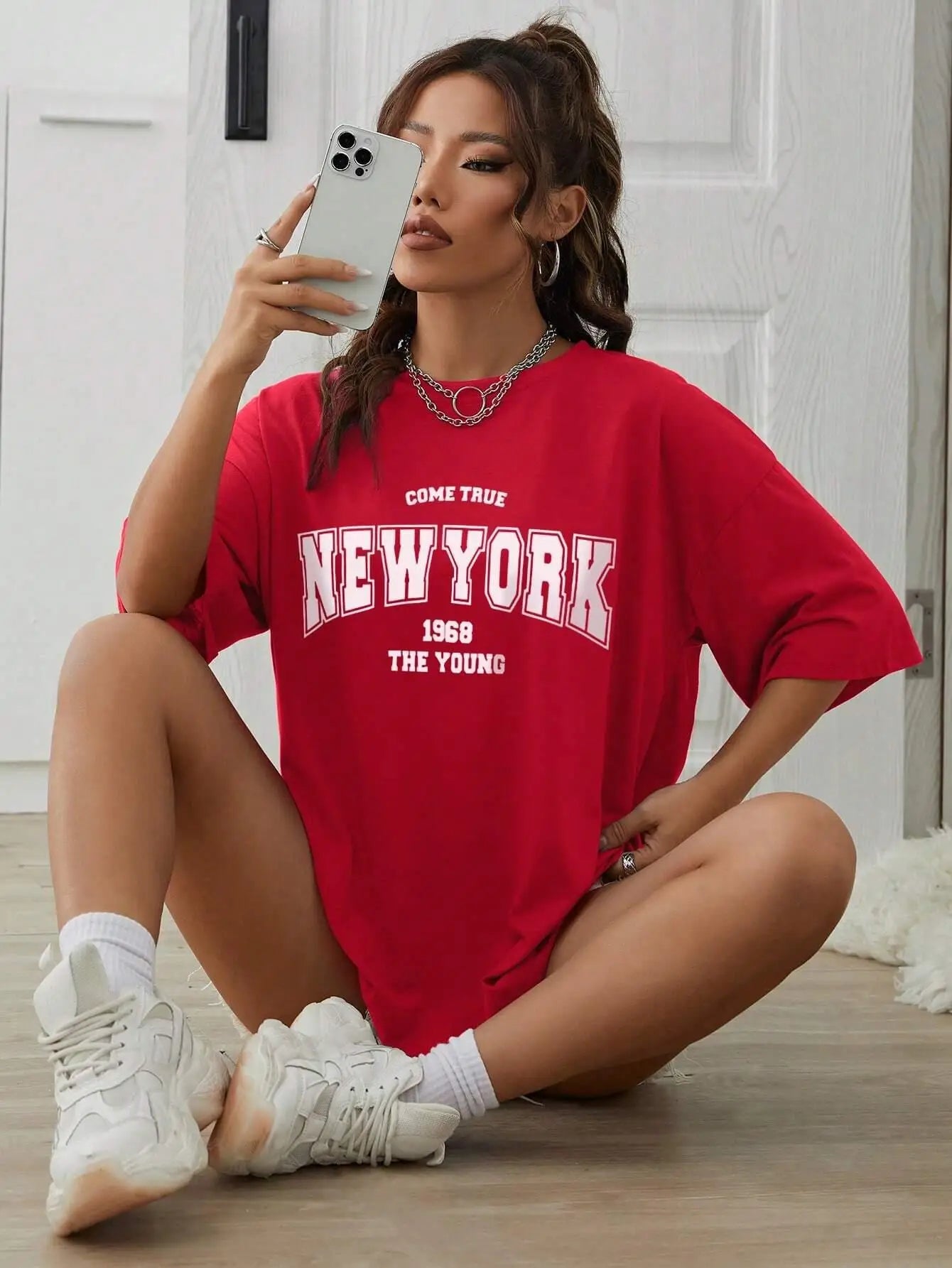 New York 1968 T-shirt i bomull