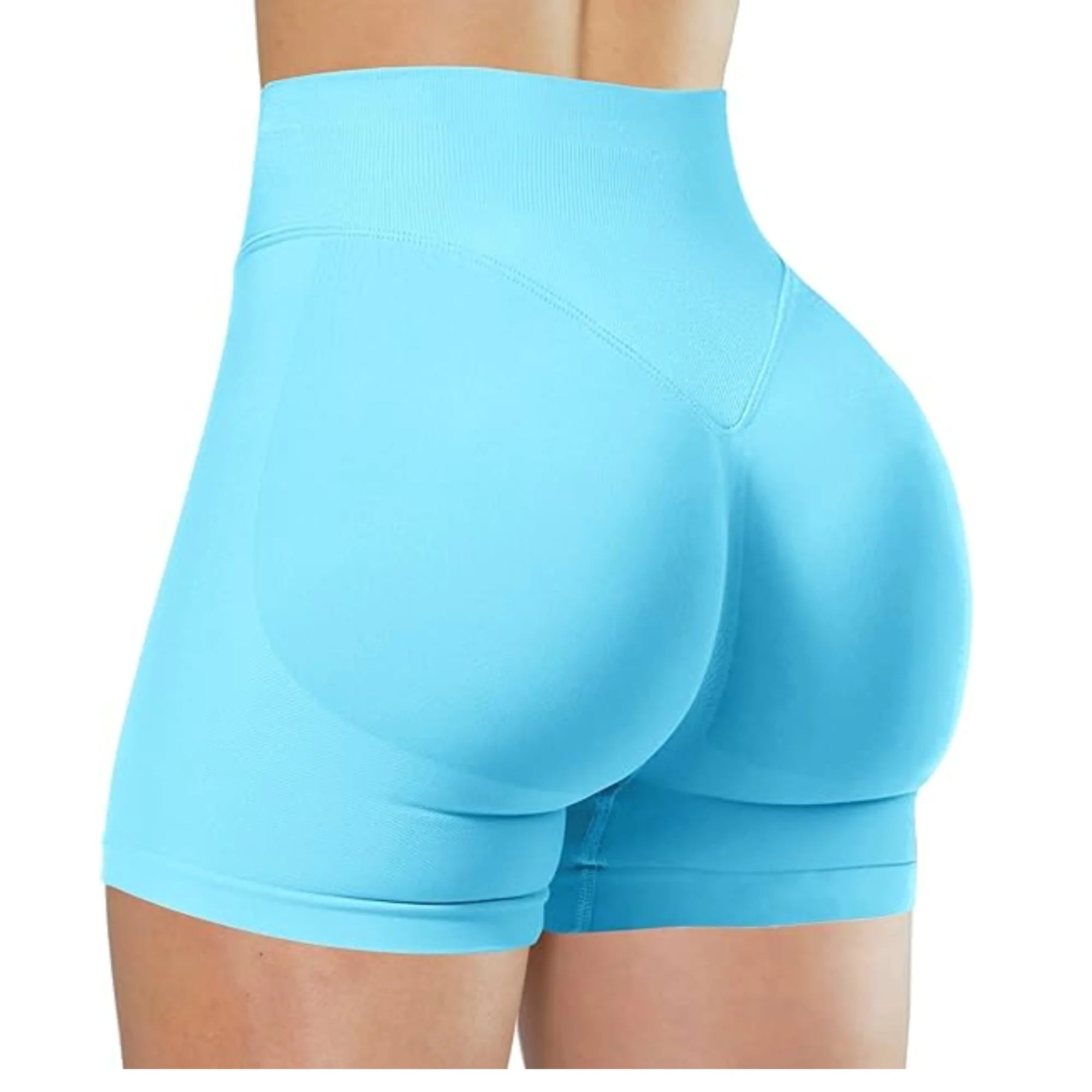 Yogashorts Dam Hög Midja | Träningsshorts för Yoga & Löpning