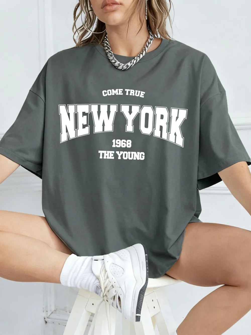 New York 1968 T-shirt i bomull