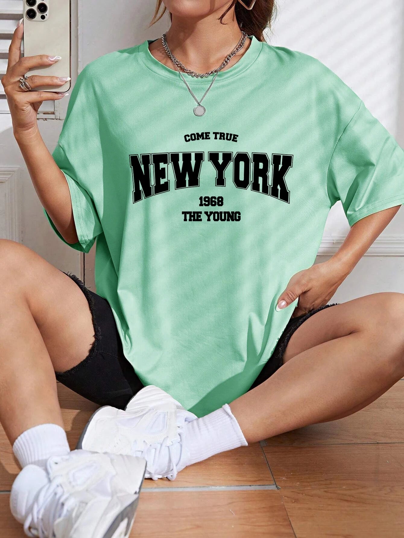 New York 1968 T-shirt i bomull